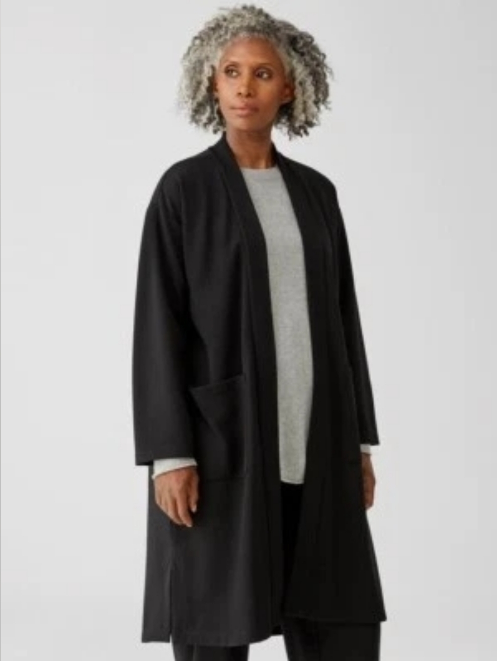 Eileen Fisher Flex Ponte Belted Coat